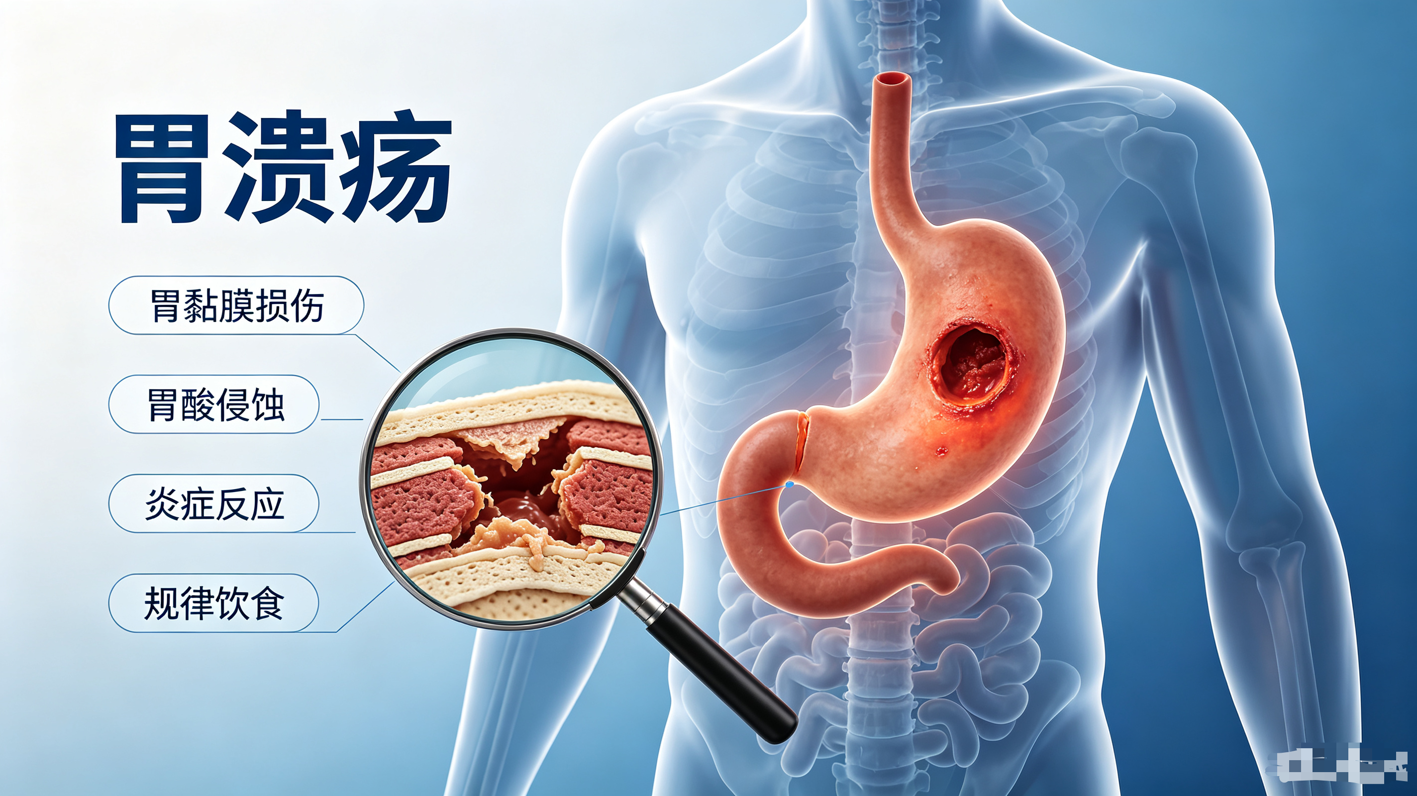 患上胃溃疡的原因 