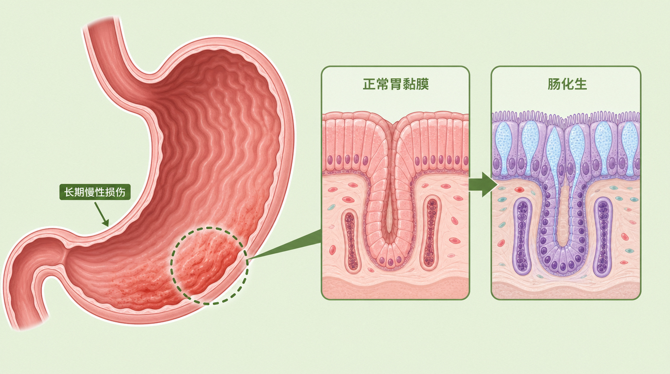 肠化生就是胃癌前兆、不可逆?