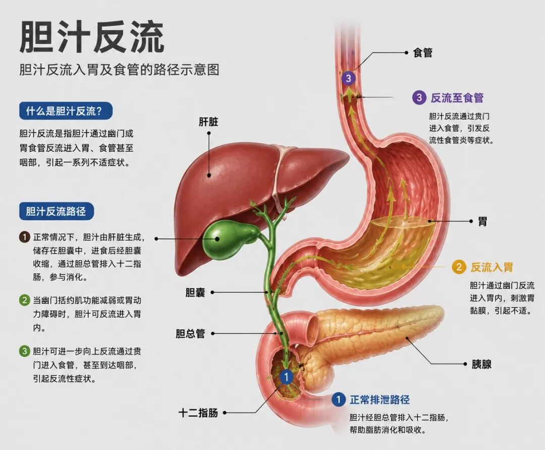 晨起口苦总当“上火”？消化科医生提醒：或是胆汁反流在发出信号